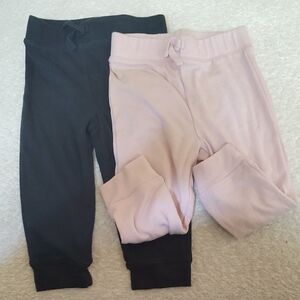 Jumping Beans Black and Pink Kids' Leggings